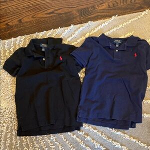 Polo by Ralph Lauren Boys' black Short-Sleeve Polo with Red pony